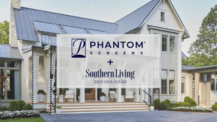 A collage featuring elements of phantom living and southern living